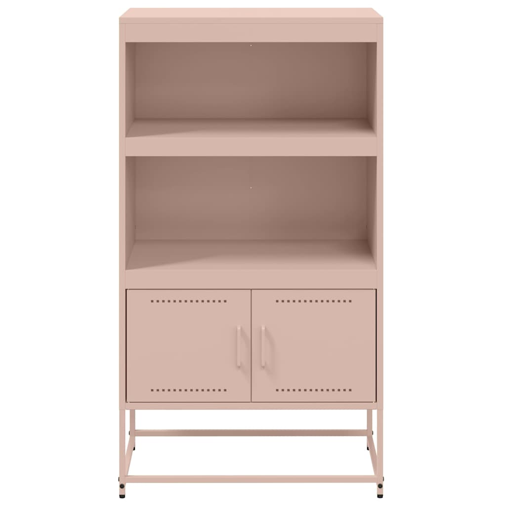 Highboard Pink 68.5x38.5x123.5 cm Steel