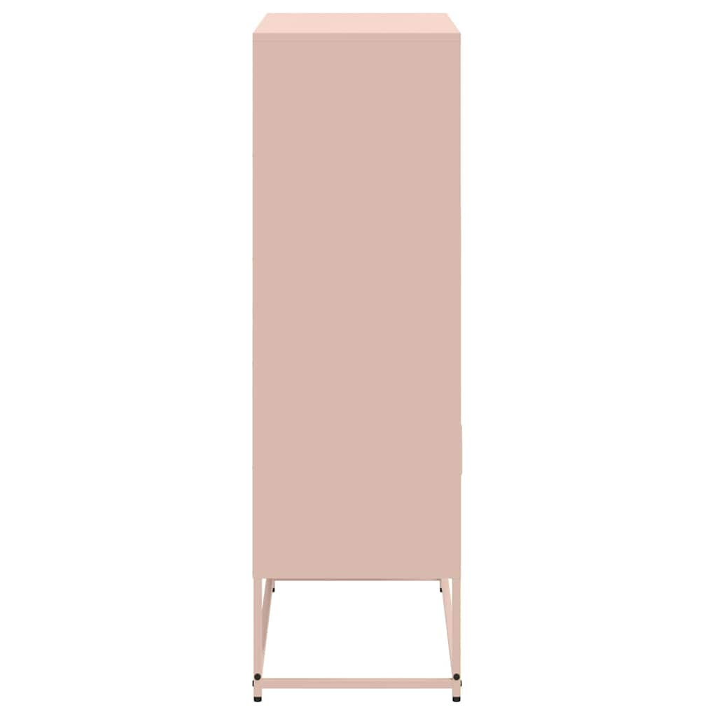 Highboard Pink 68.5x38.5x123.5 cm Steel
