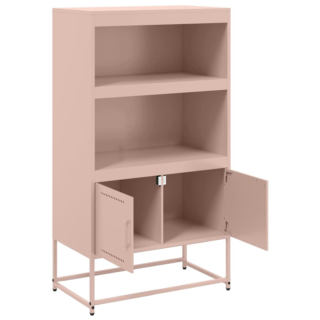 Highboard Pink 68.5x38.5x123.5 cm Steel