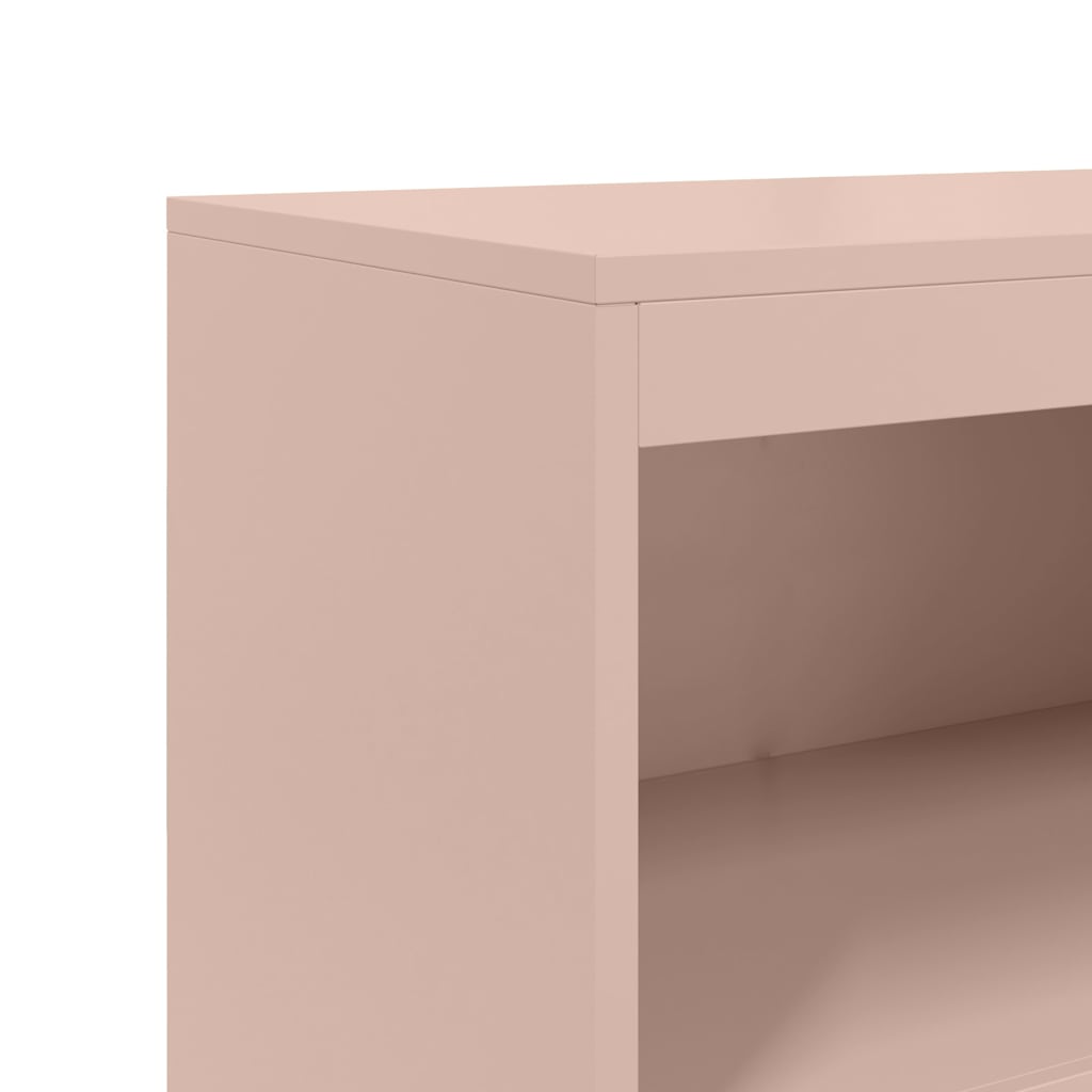 Highboard Pink 68.5x38.5x123.5 cm Steel
