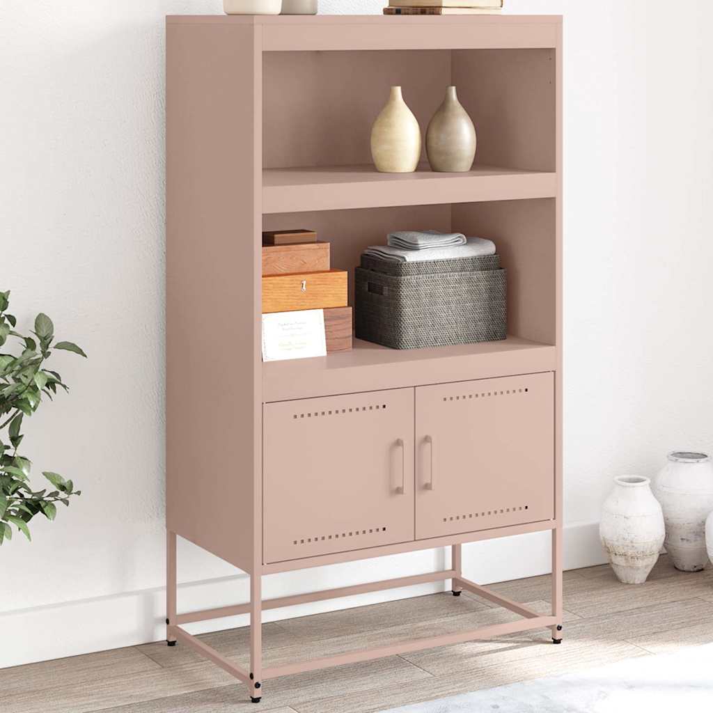 Highboard Pink 68.5x38.5x123.5 cm Steel