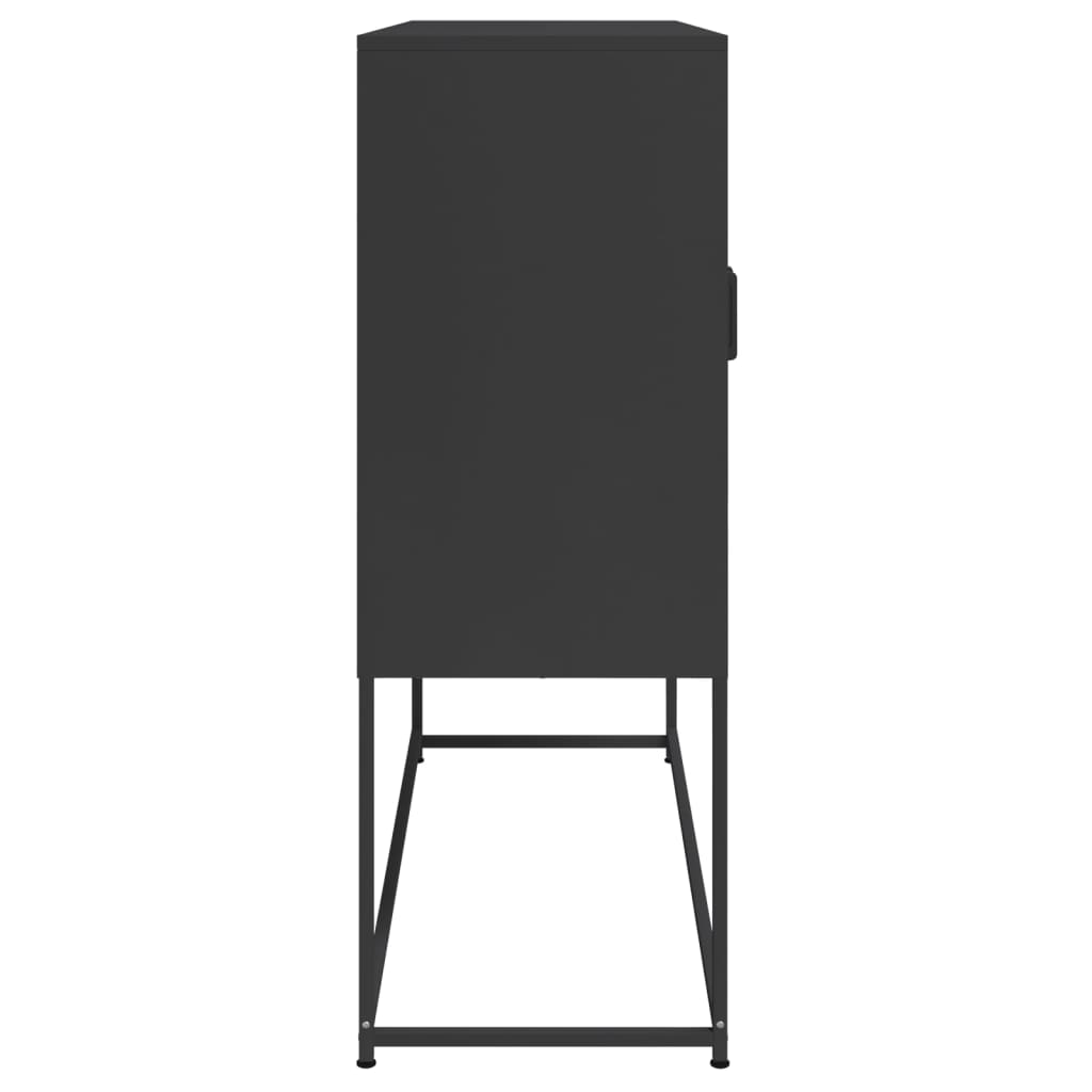 Highboard Black 100.5x39x107 cm Steel