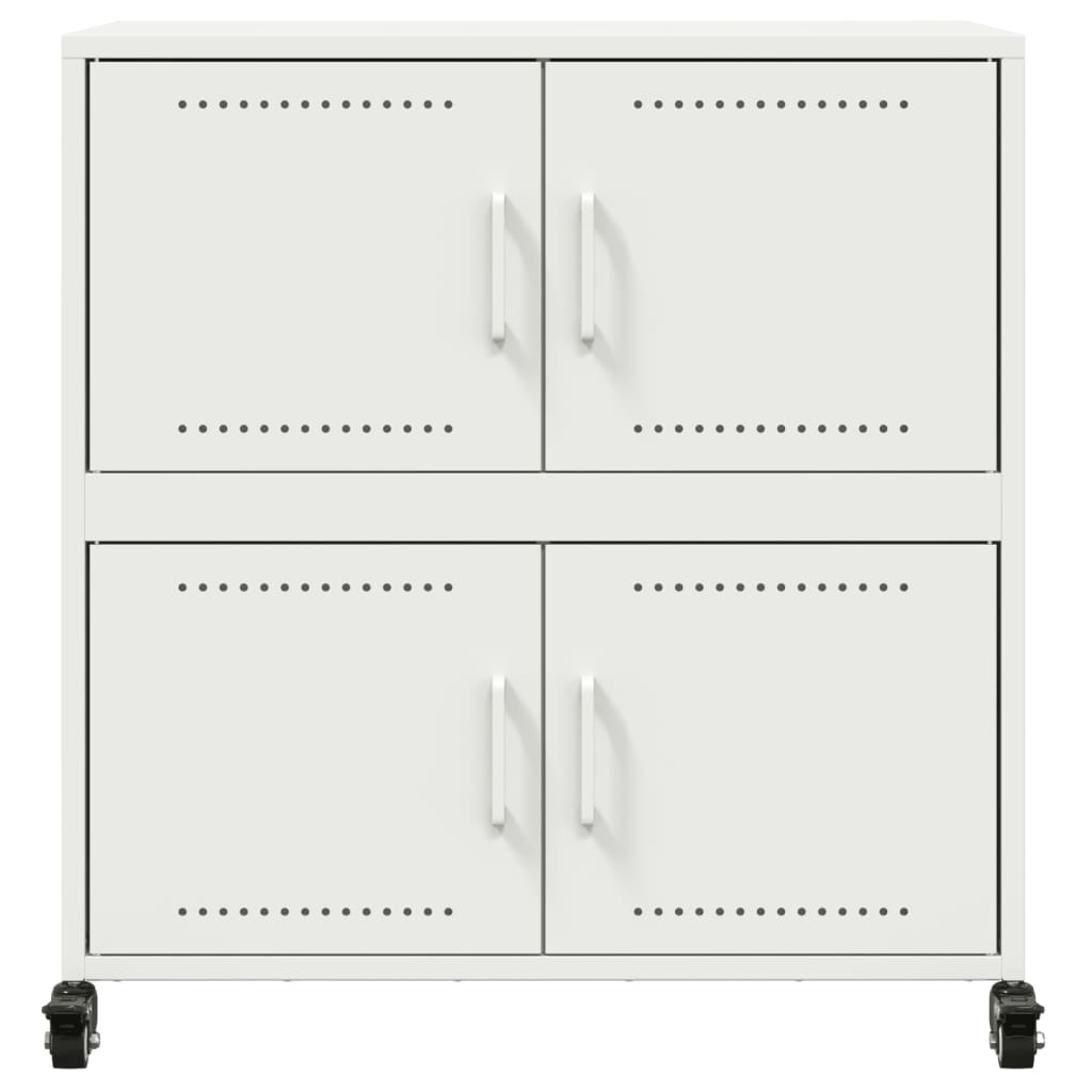 Sideboard White 68x39x72 cm Steel