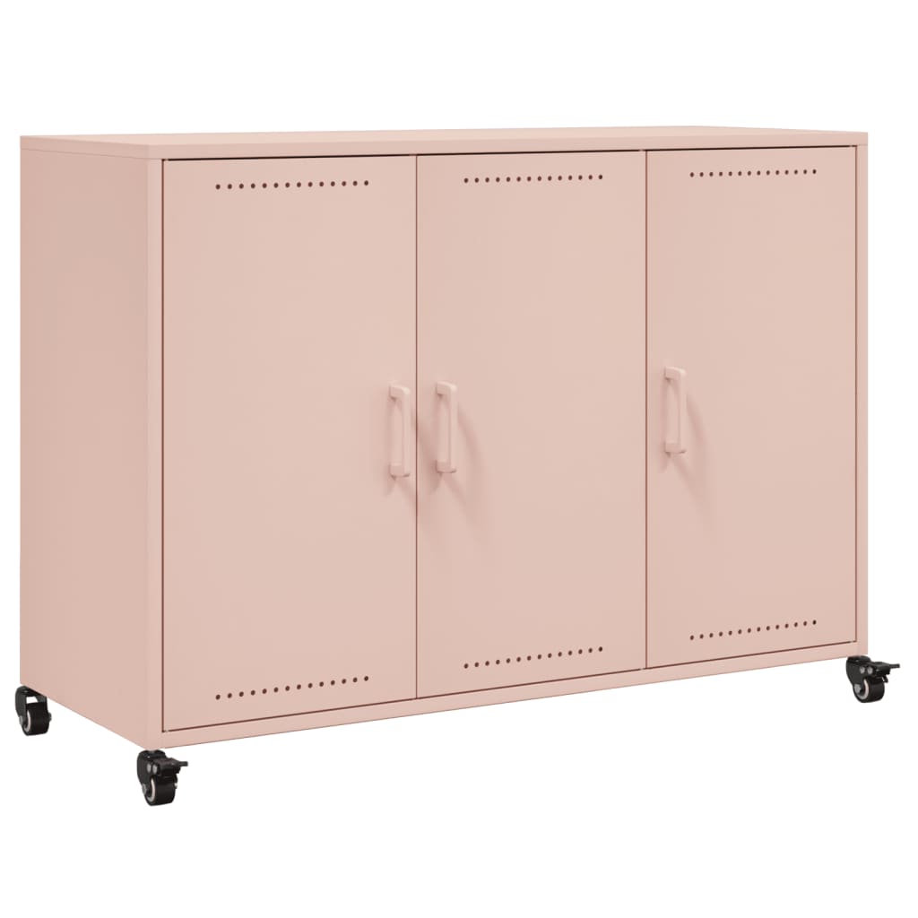 Sideboard Pink 100.5x39x72 cm Steel