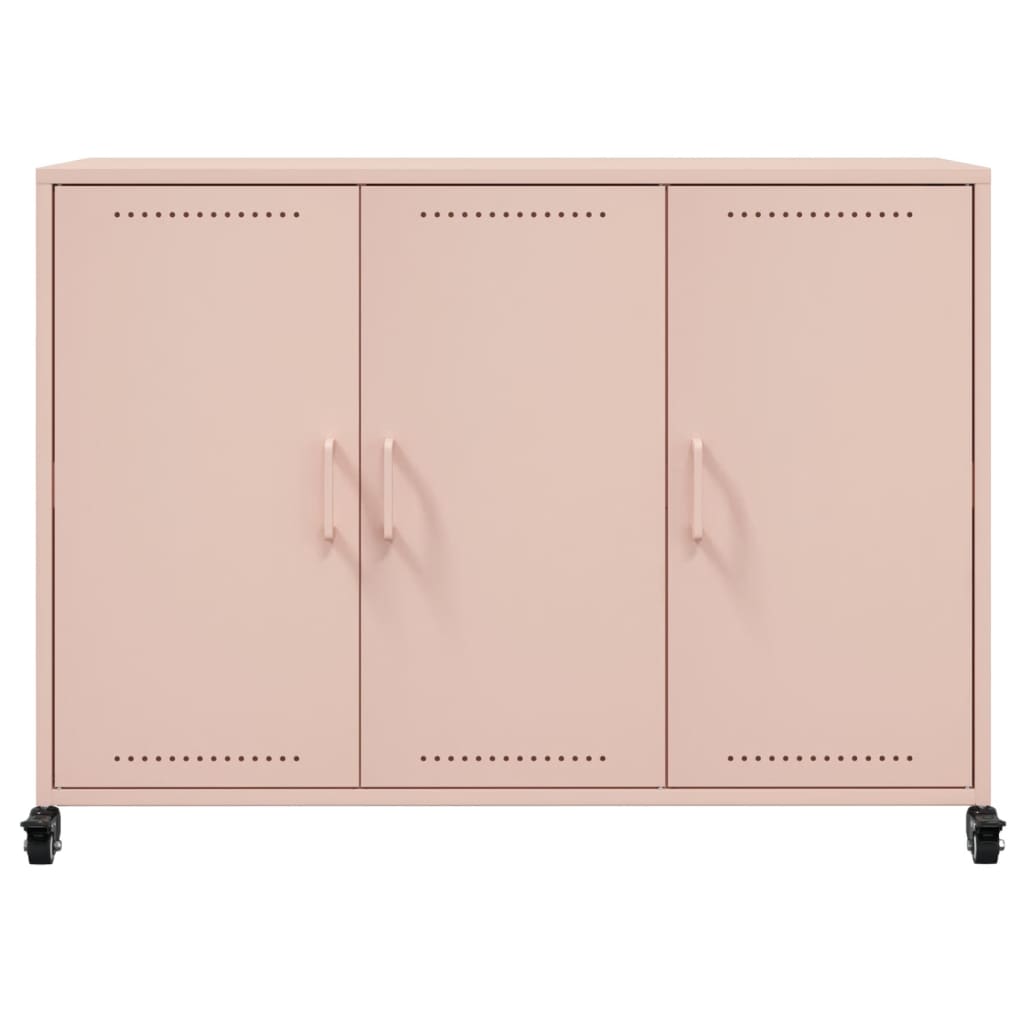 Sideboard Pink 100.5x39x72 cm Steel
