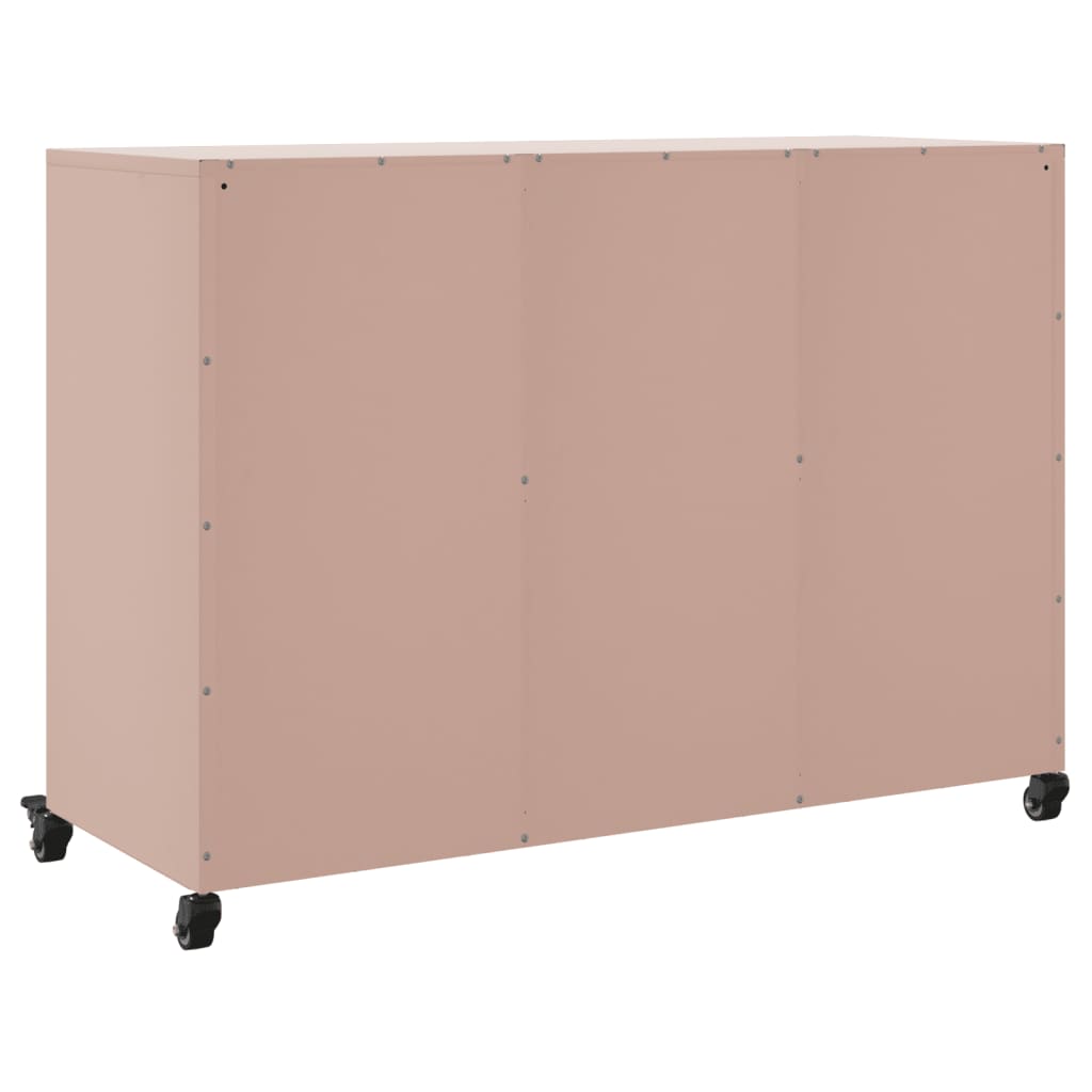 Sideboard Pink 100.5x39x72 cm Steel