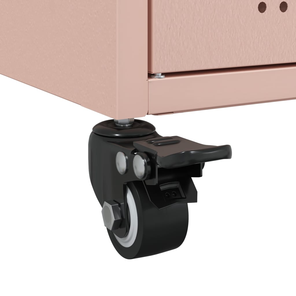 Sideboard Pink 100.5x39x72 cm Steel