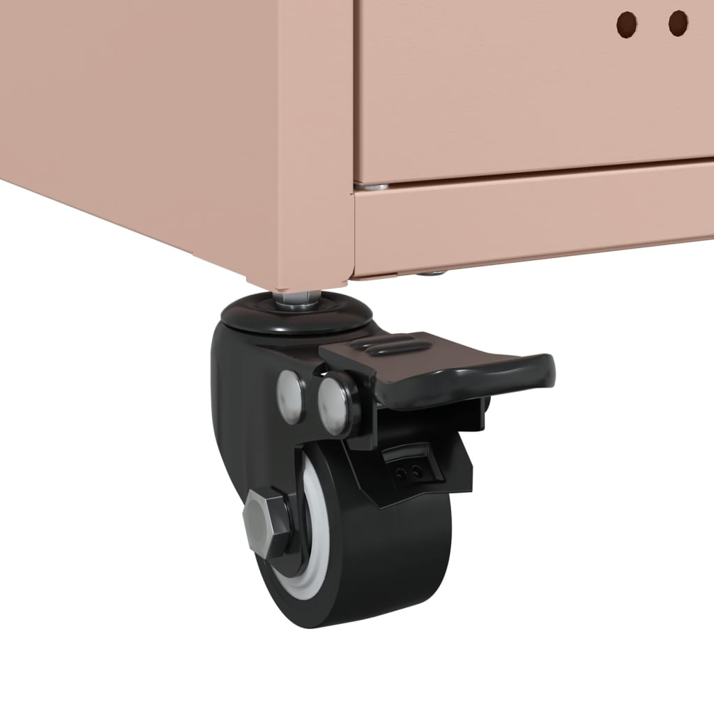 TV Cabinet Pink 100.5x39x43.5 cm Steel