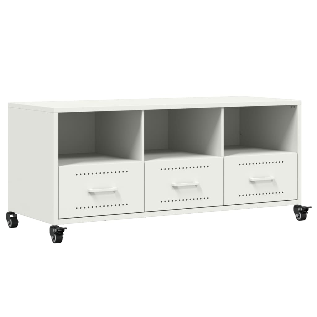 TV Cabinet White 100.5x39x43.5 cm Steel