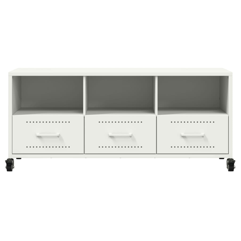 TV Cabinet White 100.5x39x43.5 cm Steel