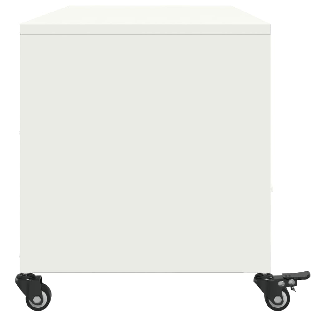 TV Cabinet White 100.5x39x43.5 cm Steel
