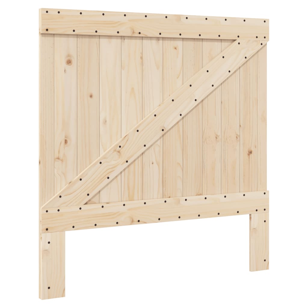 Bed Frame without Mattress with Headboard 100x200 cm Solid Wood