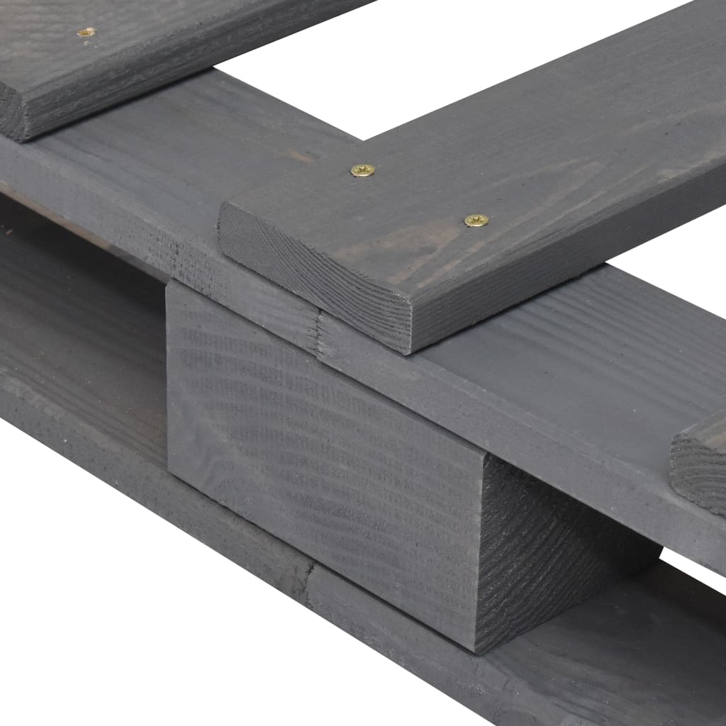 Bed Frame without Mattress  Grey 160x200 cm Solid Wood Pine
