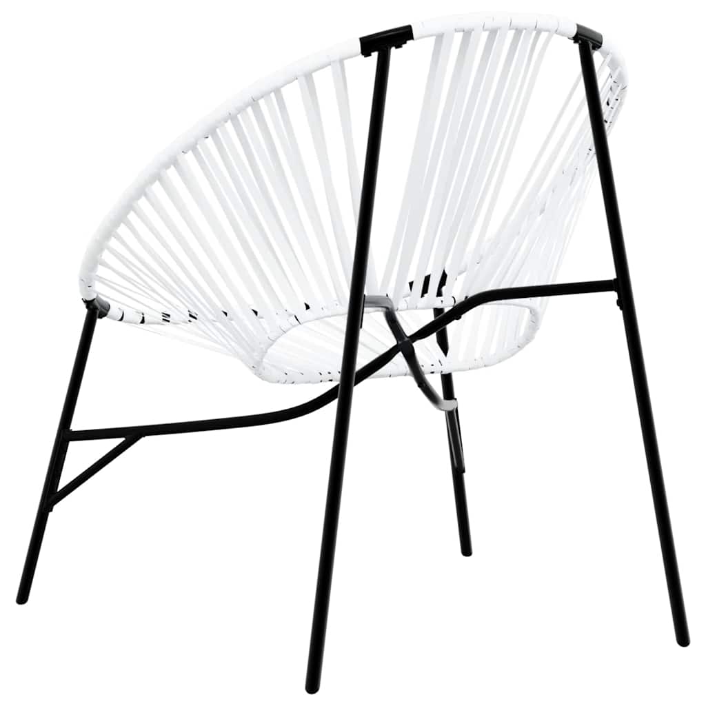 Outdoor Patio 3pcs Poly Rattan Garden Lounge Set With 2 Chairs & Table Furniture
