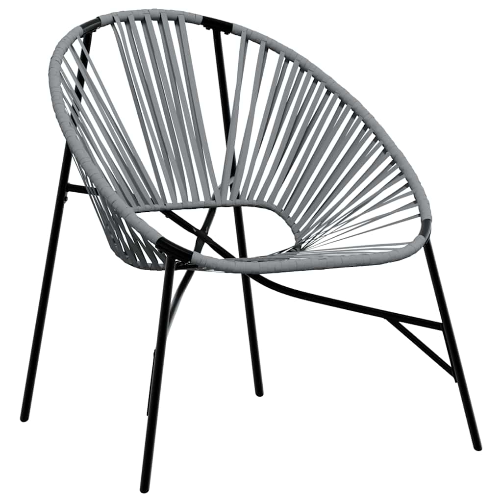 Outdoor Patio 3pcs Poly Rattan Garden Lounge Set With 2 Chairs & Table Furniture