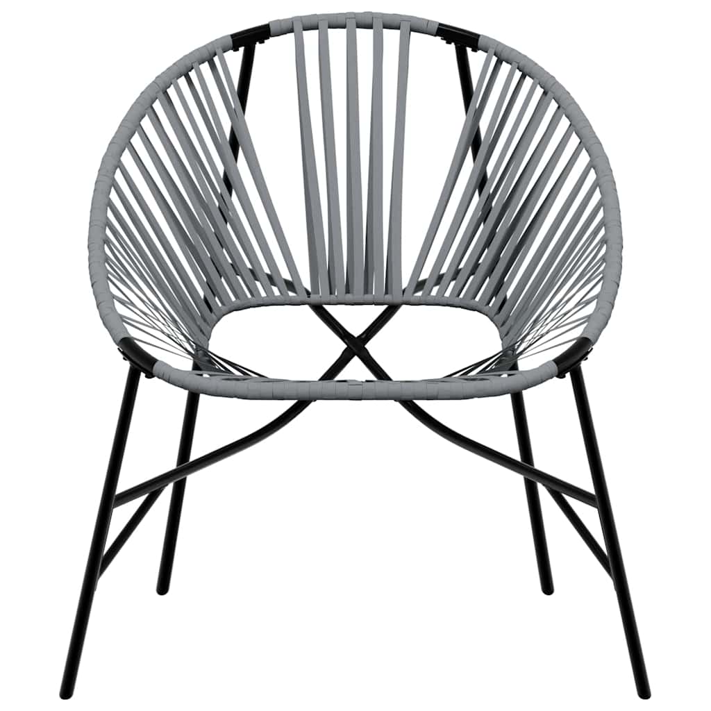 Outdoor Patio 3pcs Poly Rattan Garden Lounge Set With 2 Chairs & Table Furniture