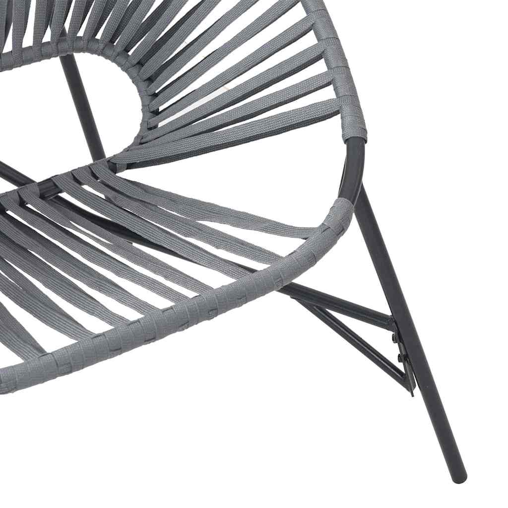 Outdoor Patio 3pcs Poly Rattan Garden Lounge Set With 2 Chairs & Table Furniture