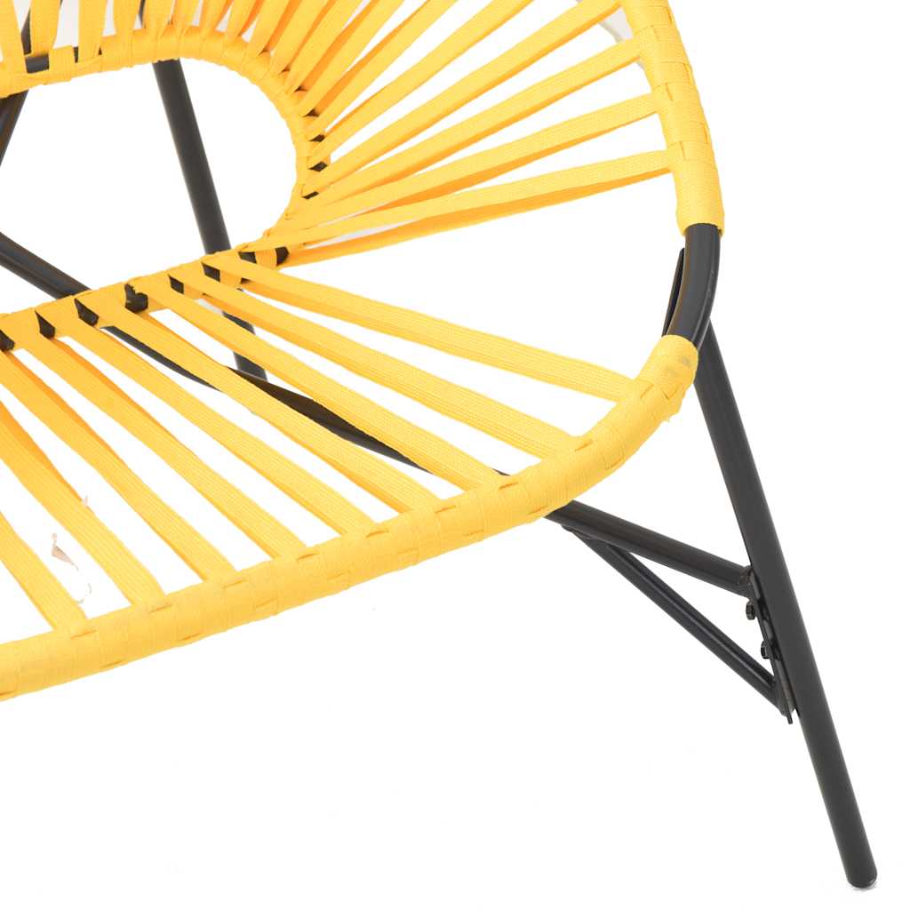 Outdoor Patio 3pcs Poly Rattan Garden Lounge Set With 2 Chairs & Table Furniture