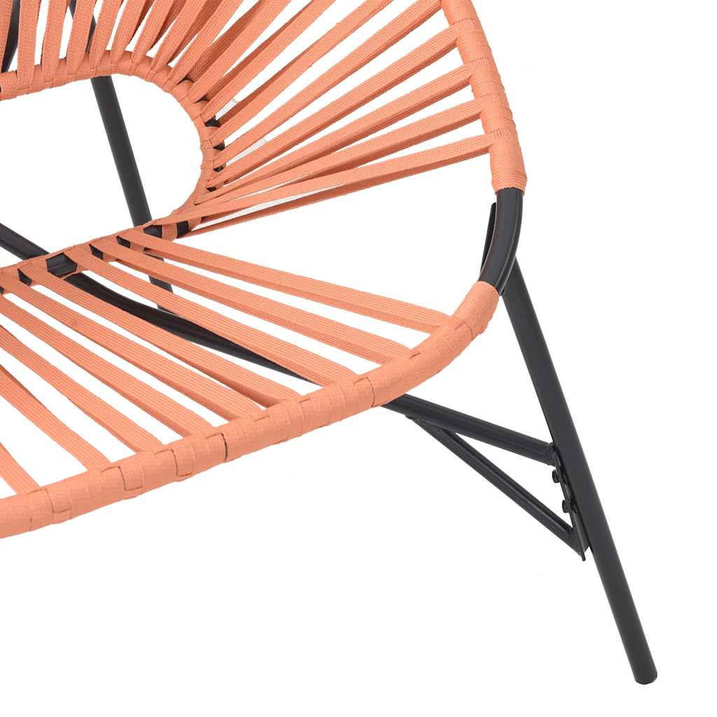 Outdoor Patio 3pcs Poly Rattan Garden Lounge Set With 2 Chairs & Table Furniture