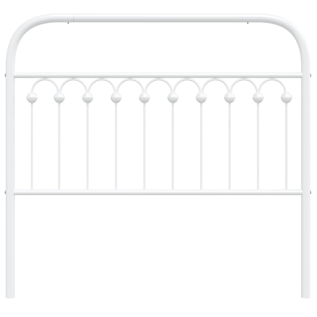 Metal Headboard White 107 cm