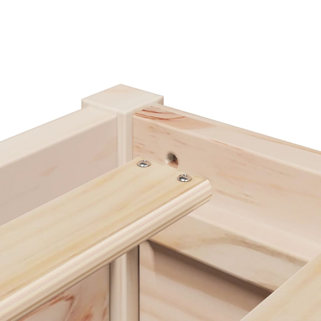 Bed Frame without Mattress 100x200 cm Solid Wood Pine
