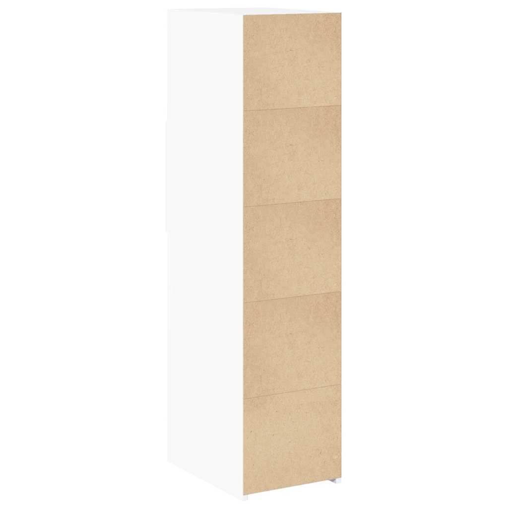 Modern Wooden Highboard Storage Cabinet Unit With 2 Drawers & Open Compartments