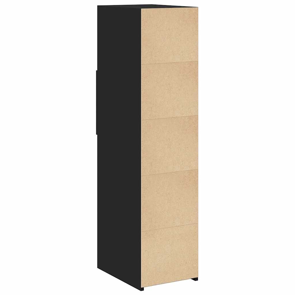 Modern Wooden Highboard Storage Cabinet Unit With 2 Drawers & Open Compartments