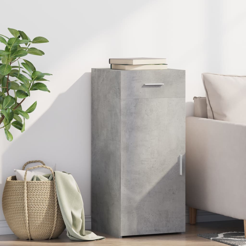 Sideboard Concrete Grey 40x42.5x93 cm Engineered Wood
