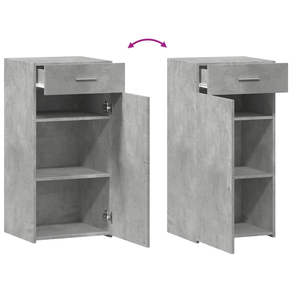 Sideboard Concrete Grey 45x42.5x93 cm Engineered Wood