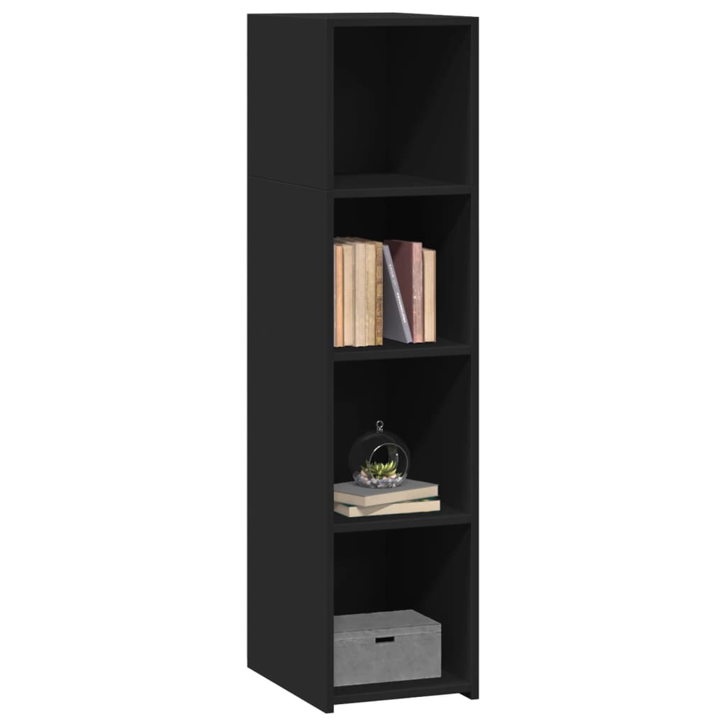 Highboard Black 30x41x124 cm Engineered Wood