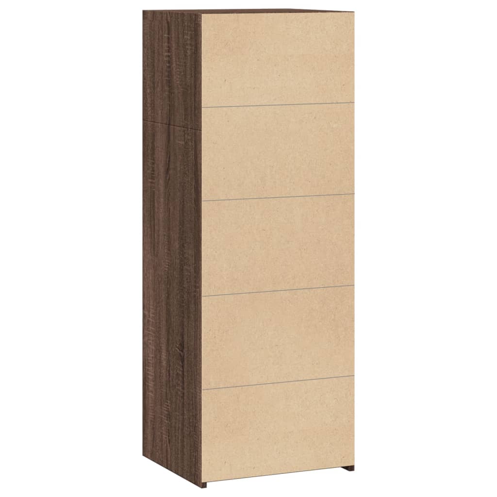 Highboard Brown Oak 45x41x124 cm Engineered Wood
