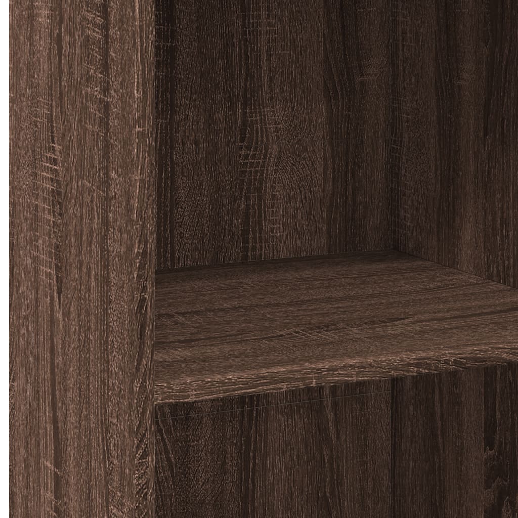 Highboard Brown Oak 45x41x124 cm Engineered Wood