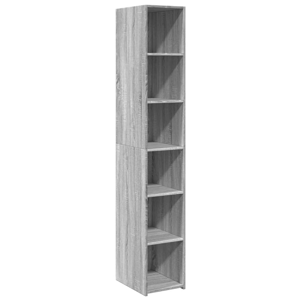 Highboard Grey Sonoma 30x41x185 cm Engineered Wood