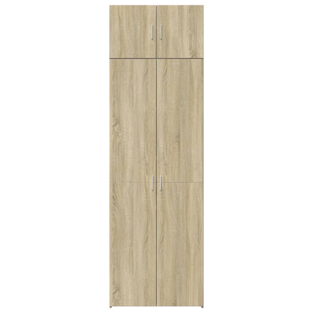 Storage Cabinet Sonoma Oak 70x42.5x225 cm Engineered Wood
