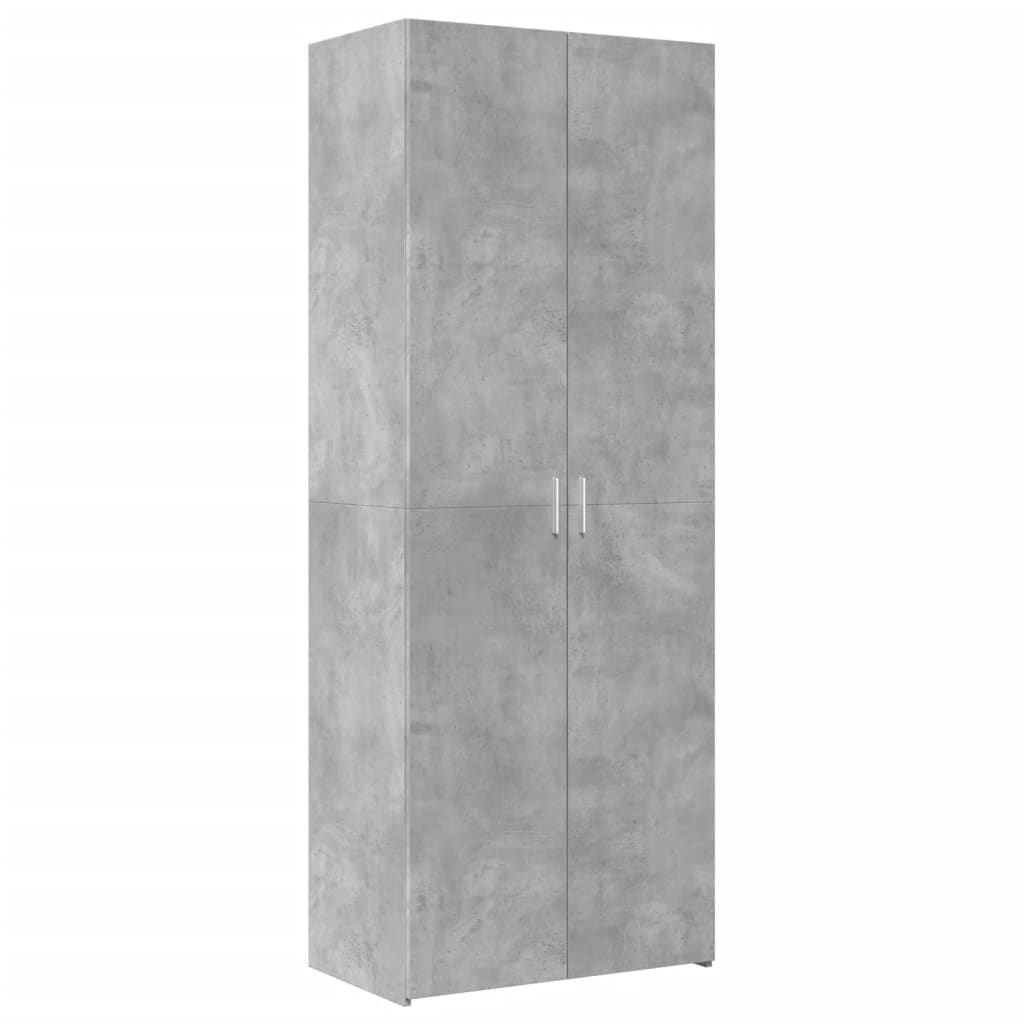 Storage Cabinet Concrete Grey 70x42.5x225 cm Engineered Wood