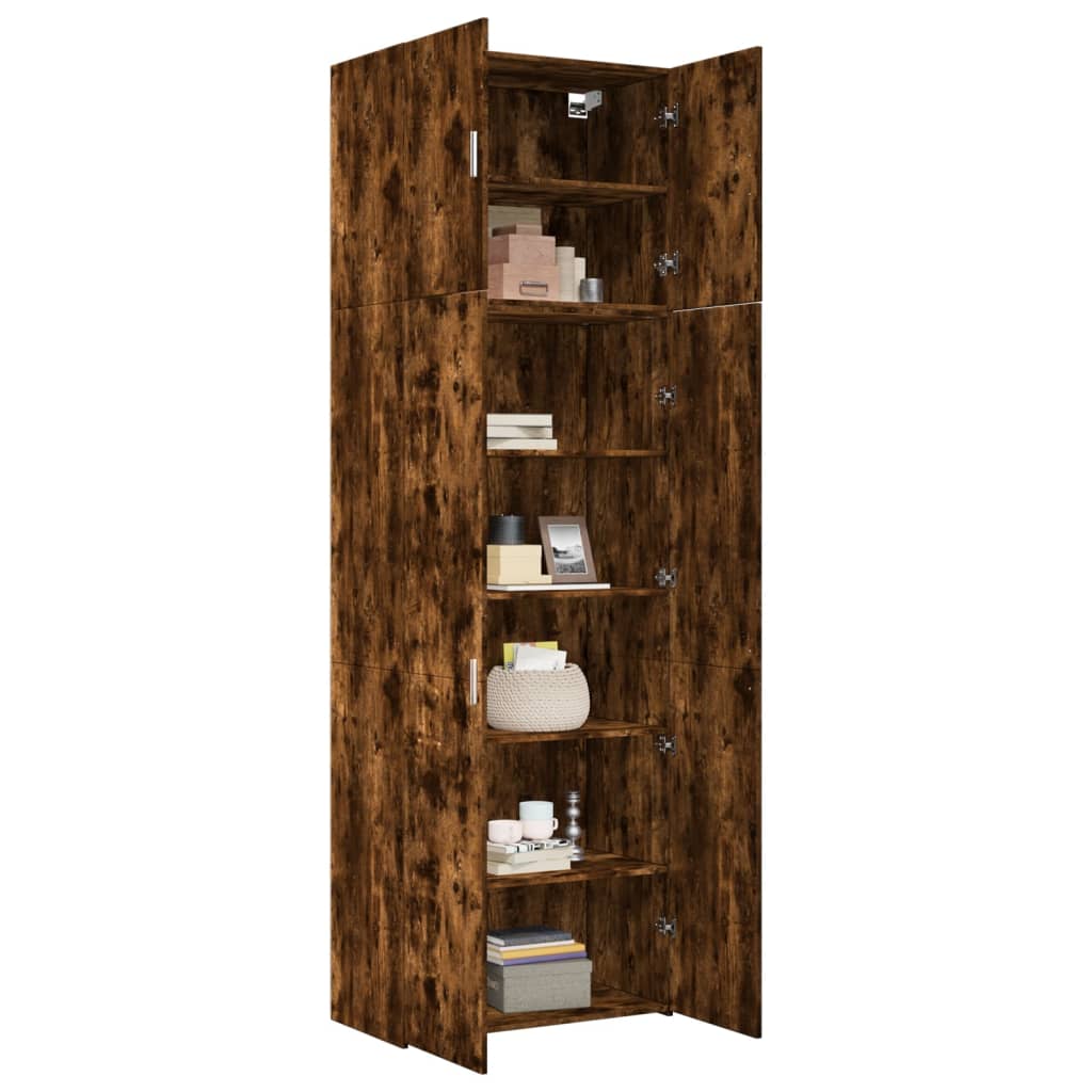 Highboard Smoked Oak 80x42.5x249 cm Engineered Wood