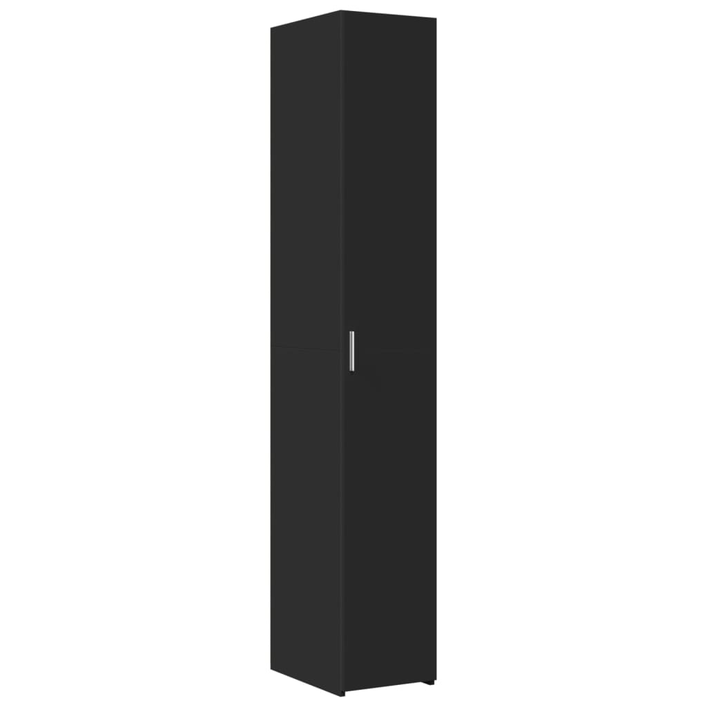 Highboard Black 30x42.5x185 cm Engineered Wood