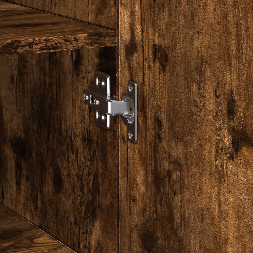 Highboard Smoked Oak 30x42.5x185 cm Engineered Wood
