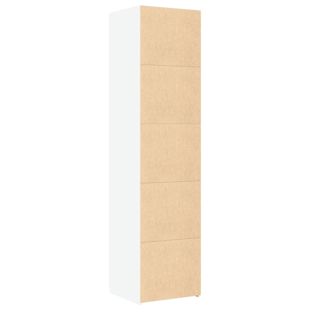 Highboard White 45x42.5x185 cm Engineered Wood