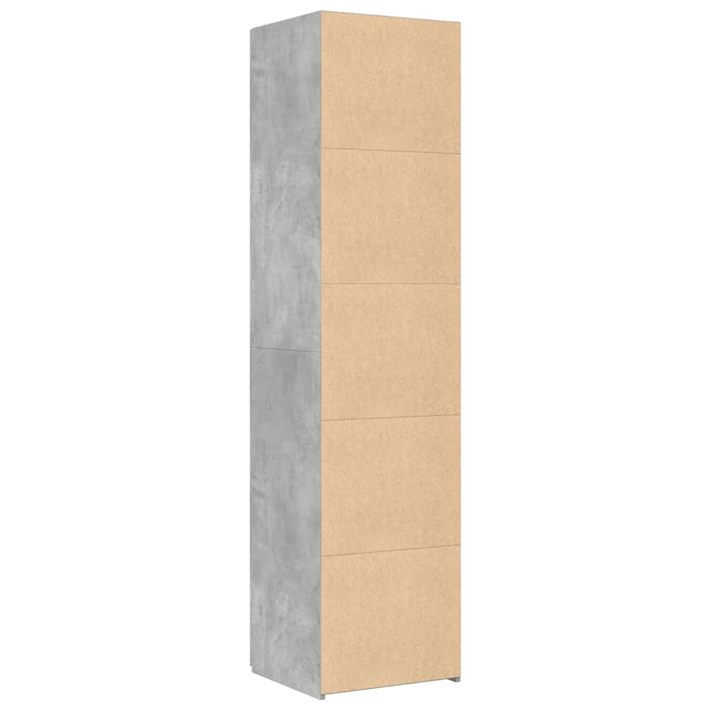Highboard Concrete Grey 45x42.5x185 cm Engineered Wood