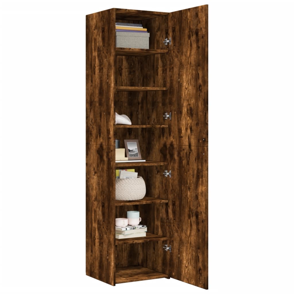 Highboard Smoked Oak 45x42.5x185 cm Engineered Wood