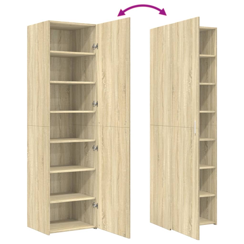 Highboard Sonoma Oak 50x42.5x185 cm Engineered Wood
