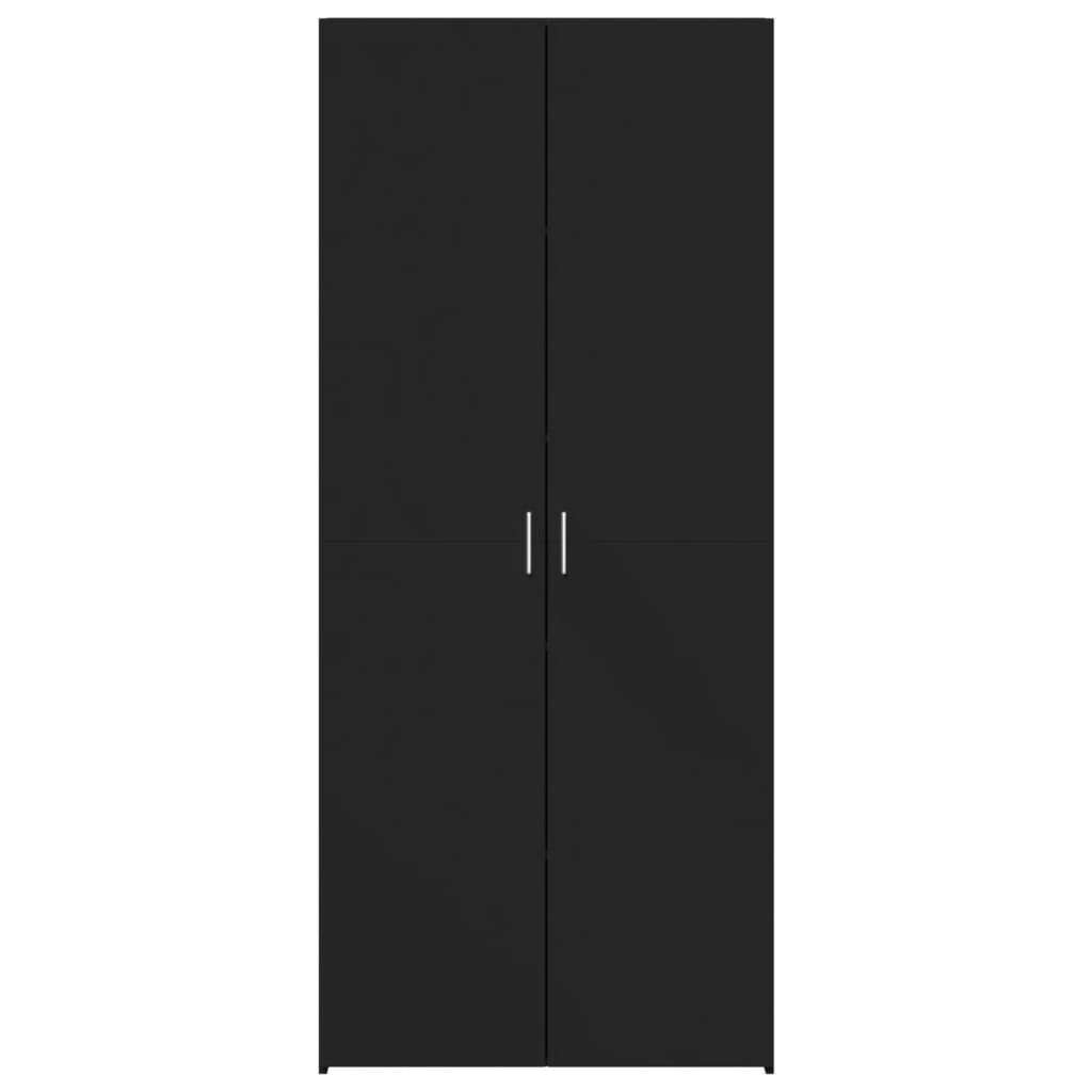 Highboard Black 70x42.5x185 cm Engineered Wood