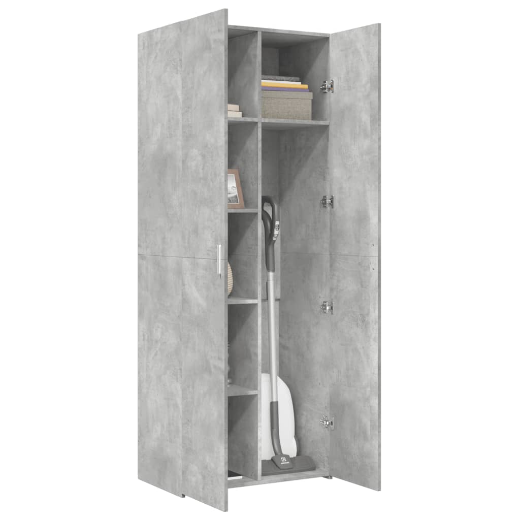 Highboard Concrete Grey 70x42.5x185 cm Engineered Wood