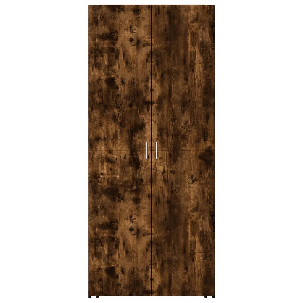 Highboard Smoked Oak 80x42.5x185 cm Engineered Wood