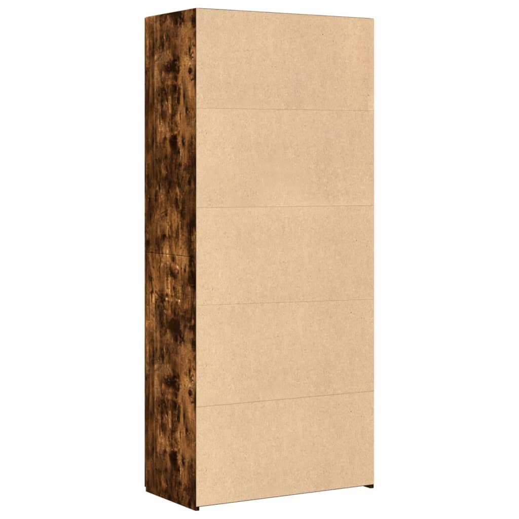 Highboard Smoked Oak 80x42.5x185 cm Engineered Wood