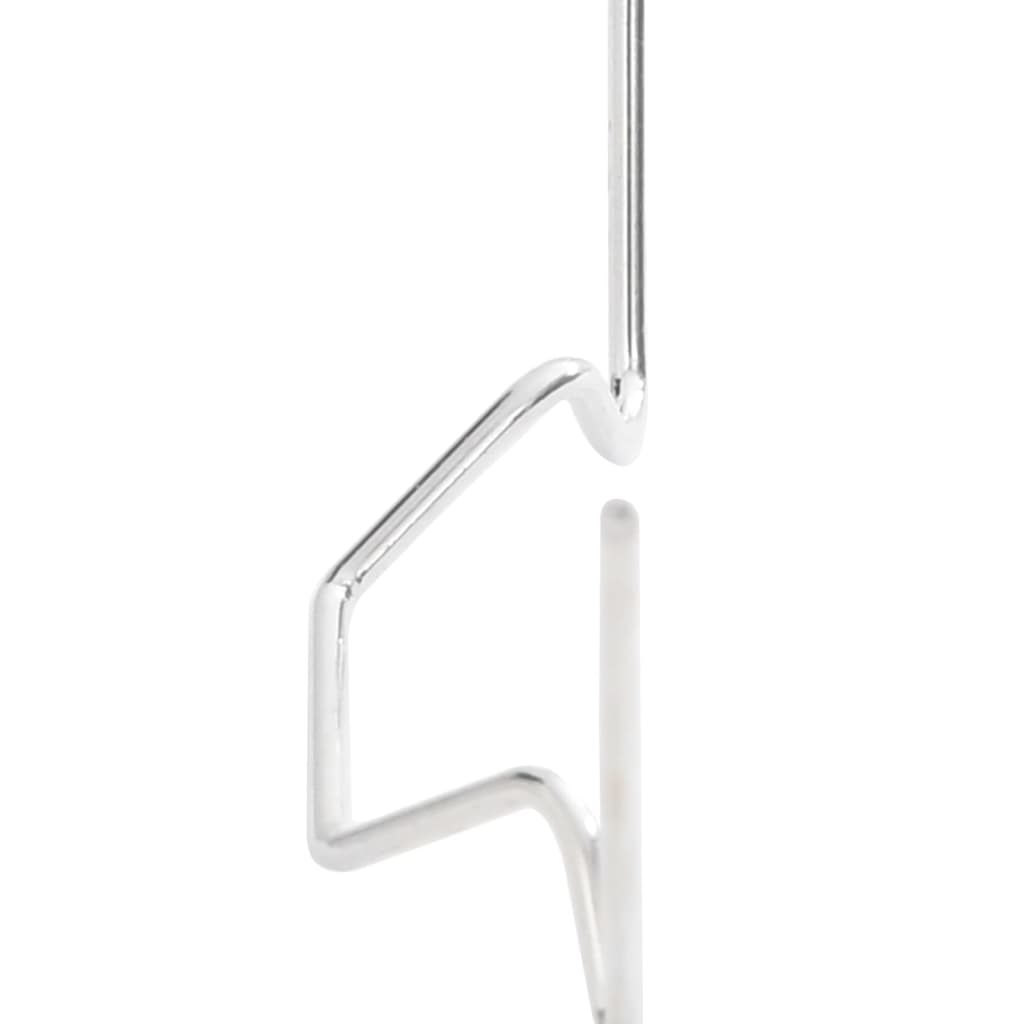 Greenhouse Clips 50 Pcs W Type Galvanised Steel