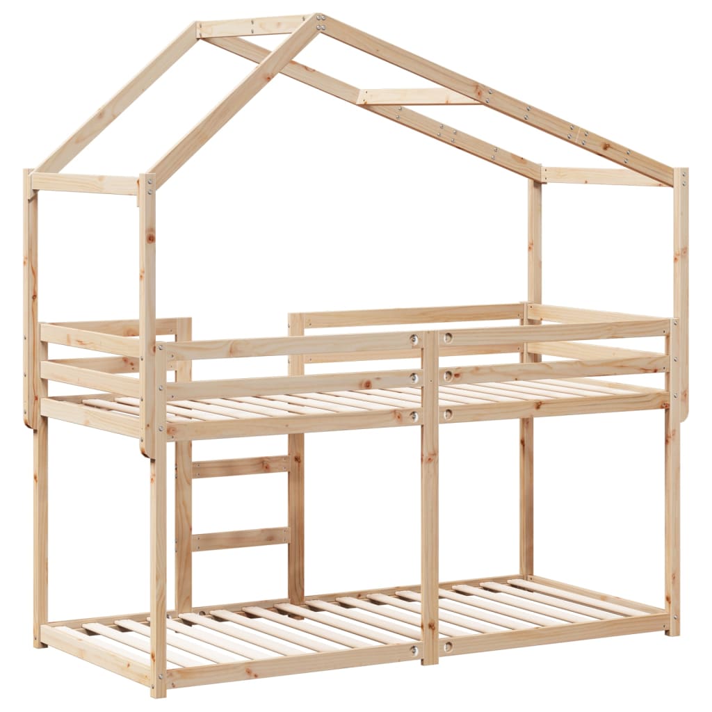 Bunk Bed without Mattress 80x200 cm Solid Wood Pine