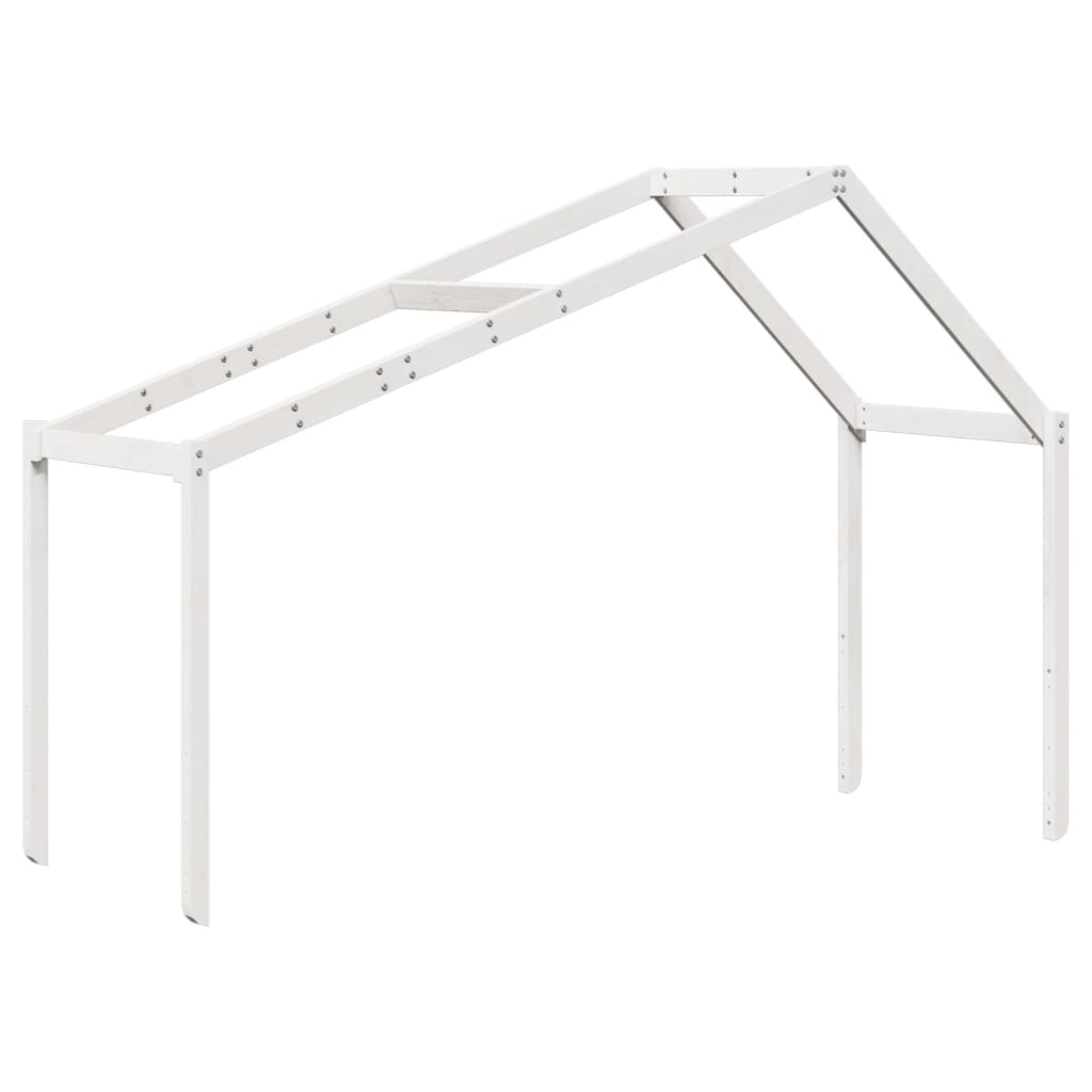 Bunk Bed without Mattress White 90x190 cm Single Solid Wood Pine