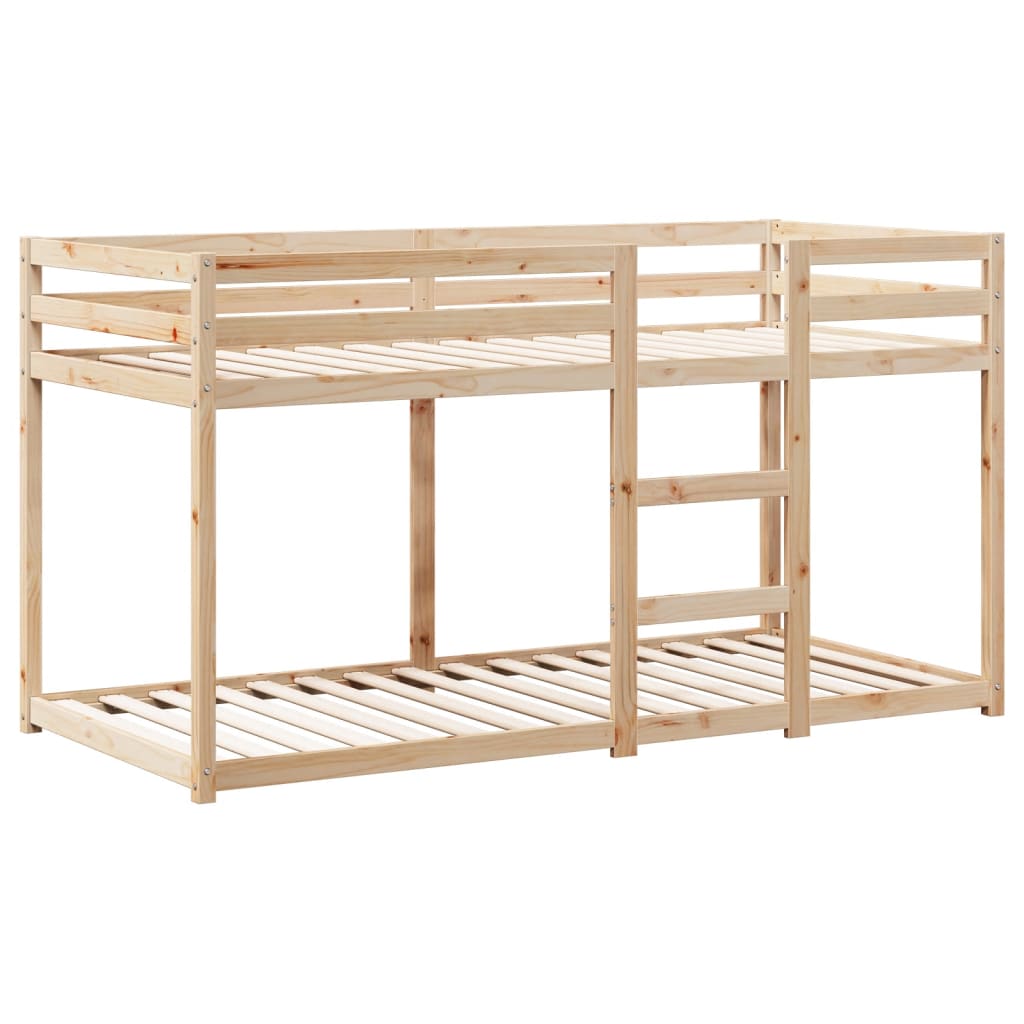 Bunk Bed without Mattress 75x190 cm Small Single Solid Wood Pine